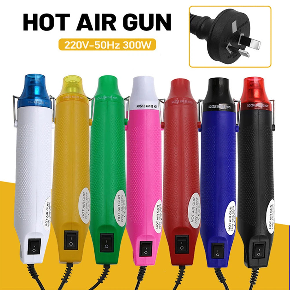 Electric Heat Gun Fast Heat 300W Hot Air Gun 1m Long Cable 220V Power Hot Dryer AU Plug for DIY Craft Embossing Shrink Wrapping