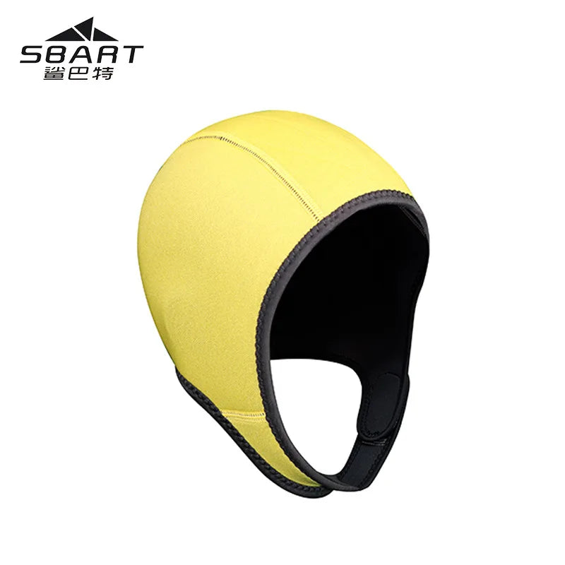Diving Hood, 2.5mm Neoprene Thermal Diving Cap, Stretchable Surfing Swimming Cap With Chin Strap for Adult/Kids