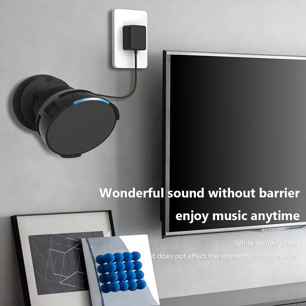 For Amazon Echo POP Speaker Wall Mount Holder Stand Built-in Cable Indoor Sound Box Bracket for Amazon Echo Pop Home Decoration