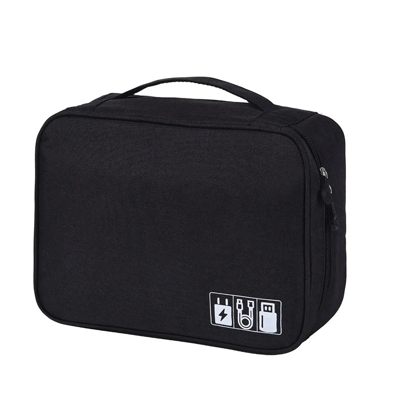 Electronics Organizer Travel Cable Organizer Bag for Electronics Accessories, Portable Tech Carring Large Storage Case for Charg