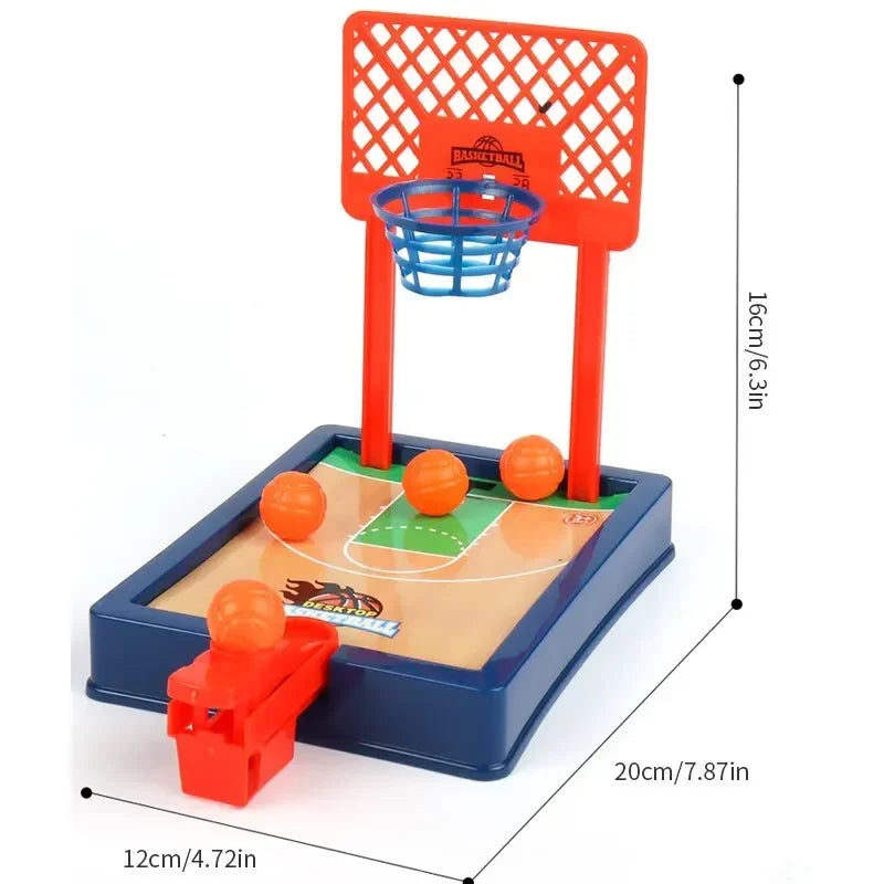 1 PC Basketball Game Mini Desktop Tabletop Portable Travel Or Office Game Set for Indoor Or Outdoor Fun Sports Board Game