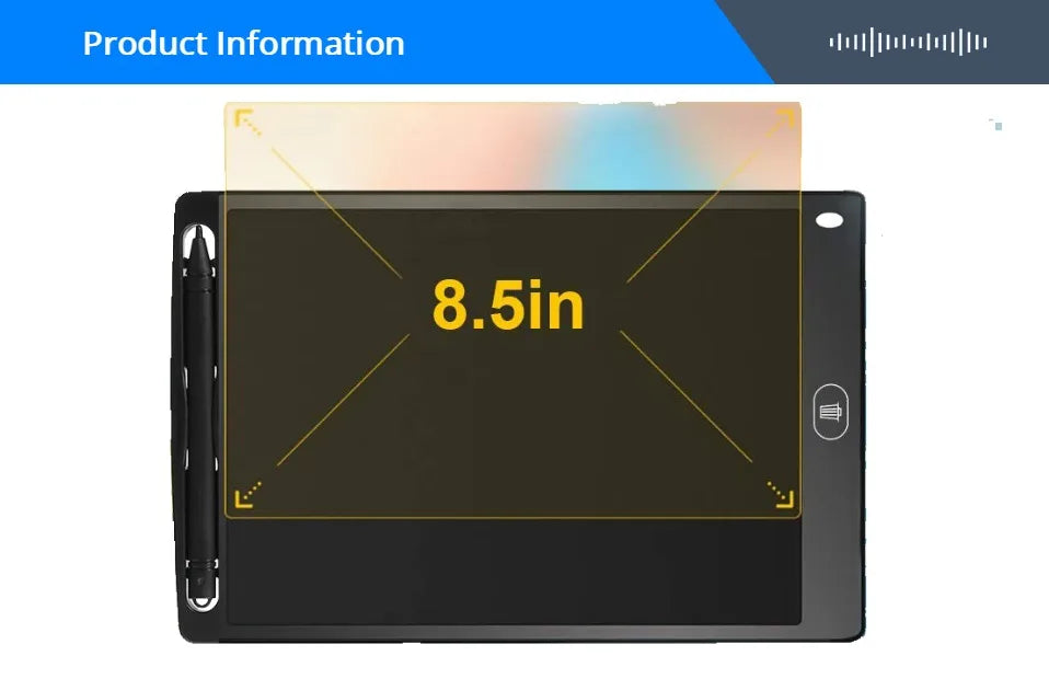 8.5'' LCD Writing Tablet Digital Graphic Tablets Electronic Handwriting LCD Drawing Tablet Pad Board Notepad Stylus Pen for Kids