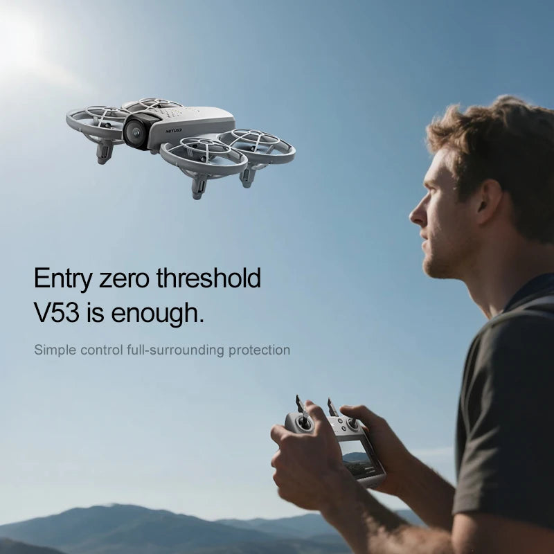 Professional HD V53 Drone 8k 6k 4k WIFI fpv Quadcopter Aircraft with Obstacle Avoidance for Aerial Photography Drone Camera Toys