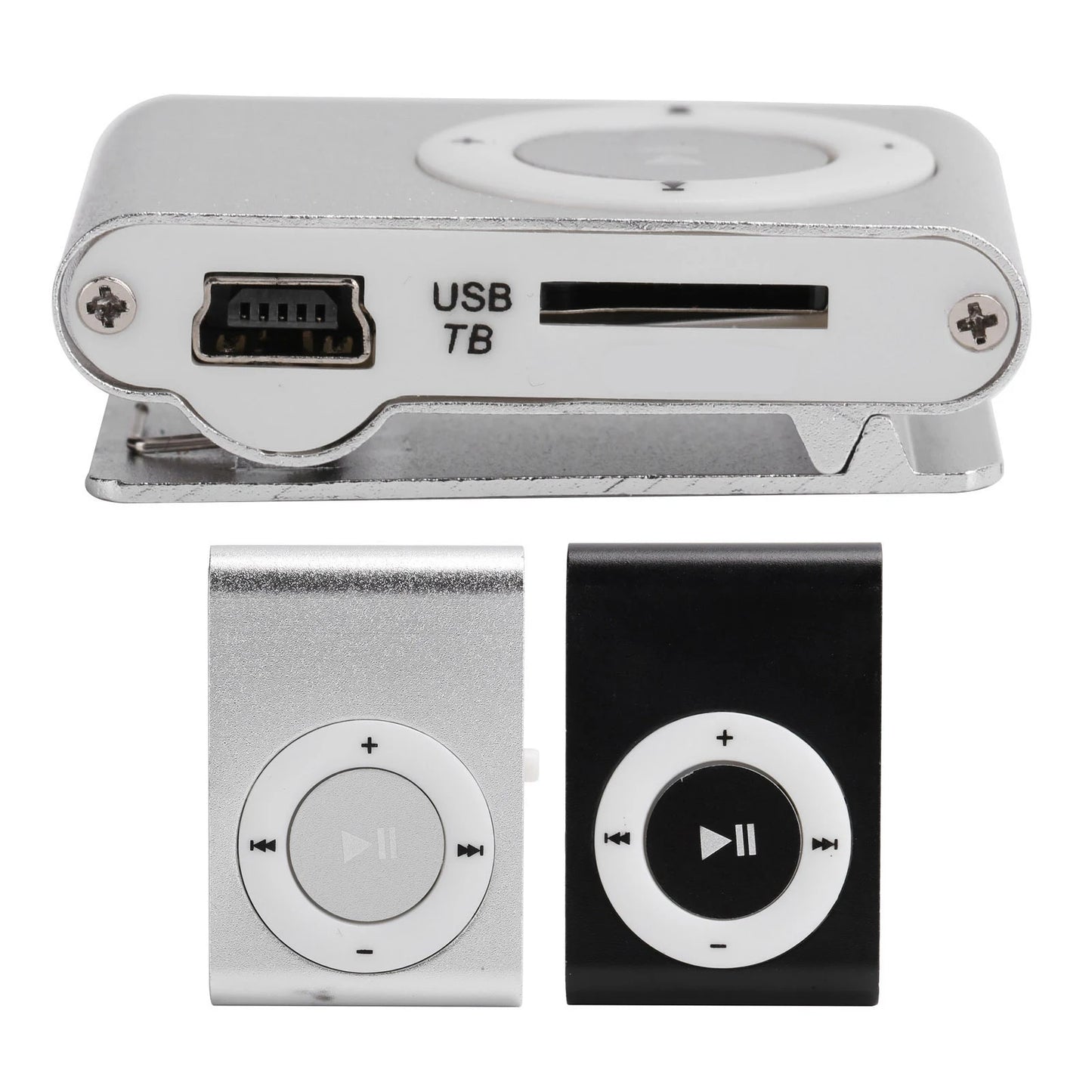 Portable Digital Music Media Player MiniMP3 BackClip Player with Earphone and USB Cable Mini Music Player Portable Music Player