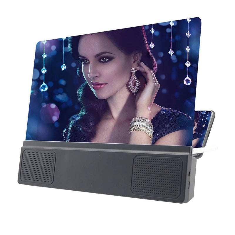 3D Screen Amplifiers Mobile Phone Magnifier With Enlarged Speaker Video Amplifier Stand Magnifying Folding Desk Audio Anti-Blue
