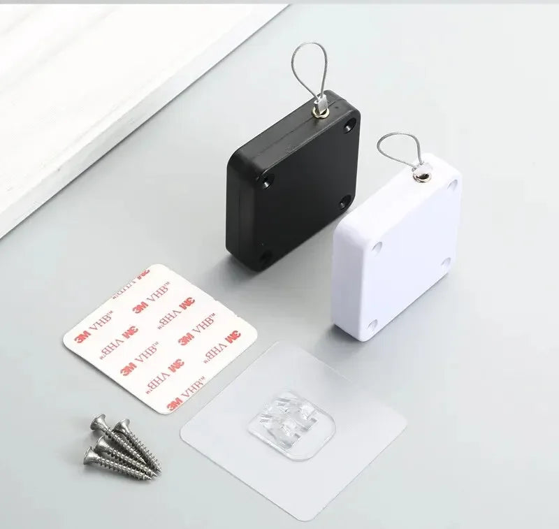 Automatic Drawstring Door Closer, Sliding Door, Office, Bathroom, Bedroom, Household, Simple Silent and Non Punching Door Closer