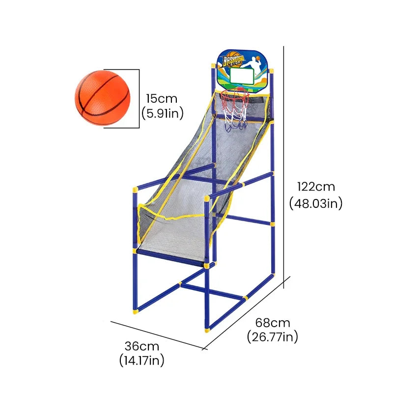 Enjoyable Arcade Basketball Game Set Indoor Outdoor Dual Play Easy Setup with Pump & Balls, Ideal Holiday Birthday Gift