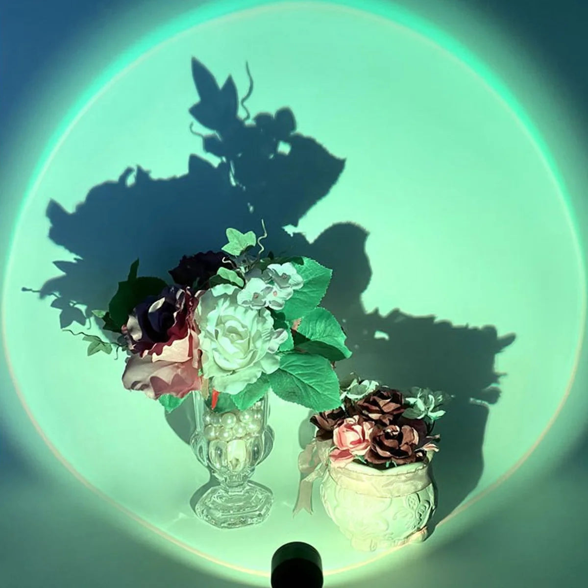 LED Rainbow Sunset Projection Lamp Atmosphere Night Light Photography Fill Light Artifact Creative Room Decoration Gift