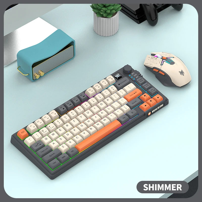 XUNFOX K920Wireless dual-mode Bluetooth keyboard and mouse set game office laptop universal keyboard and mouse