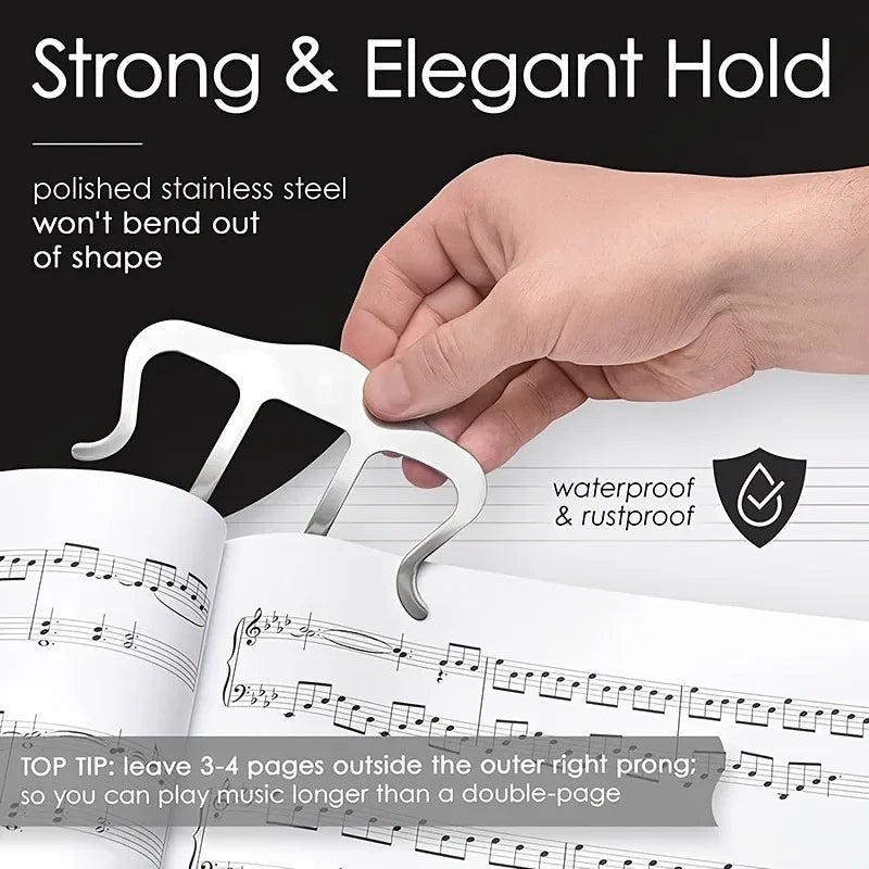 1pc Sheet Music Clip,Piano Music Clip,Music Sheet Music Note Clips-Effortlessly Holds and Displays Sheet Music for Easy Reading