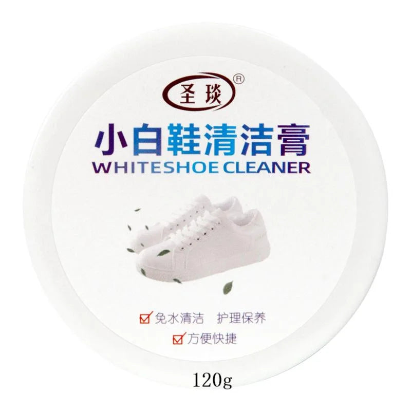1 Bottle Multi-Functional White Shoe Cleaner, Whitening, Stain & Yellowing Removal, Waterless Cleaning, Suitable For Leather