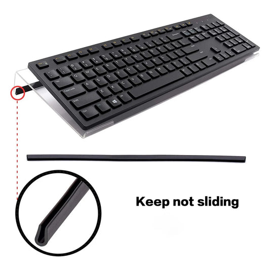Keyboard Stand - Z-Shaped  Transparent Keyboard Stand, Easy to Type, Suitable For School, Home Office, No Assembly Required, Des