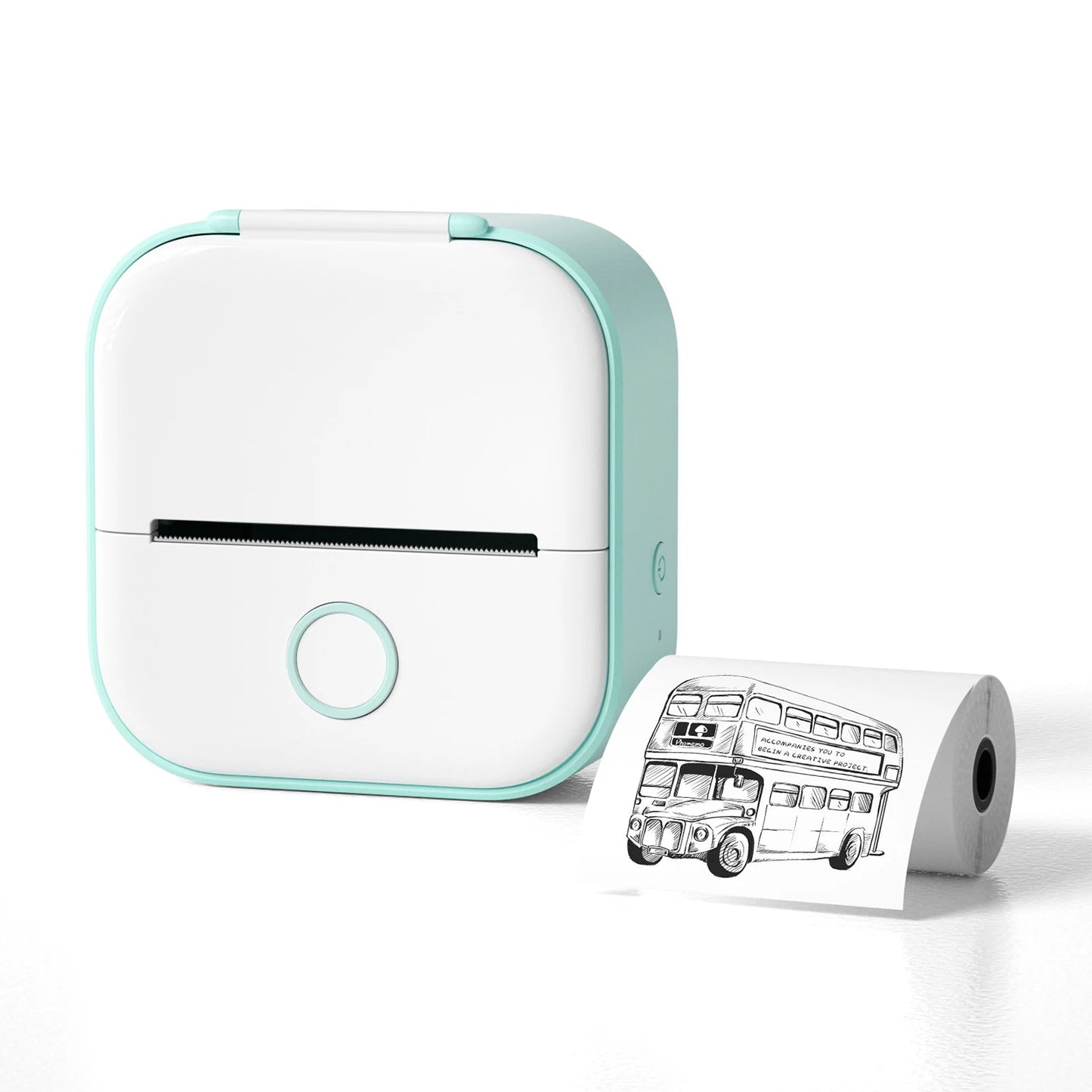 Mini Thermal Printer Wireless Mini Pocket Printer DIY Adhesive Sticker Printer Portable Label Printer Journal Planner Decor Tool