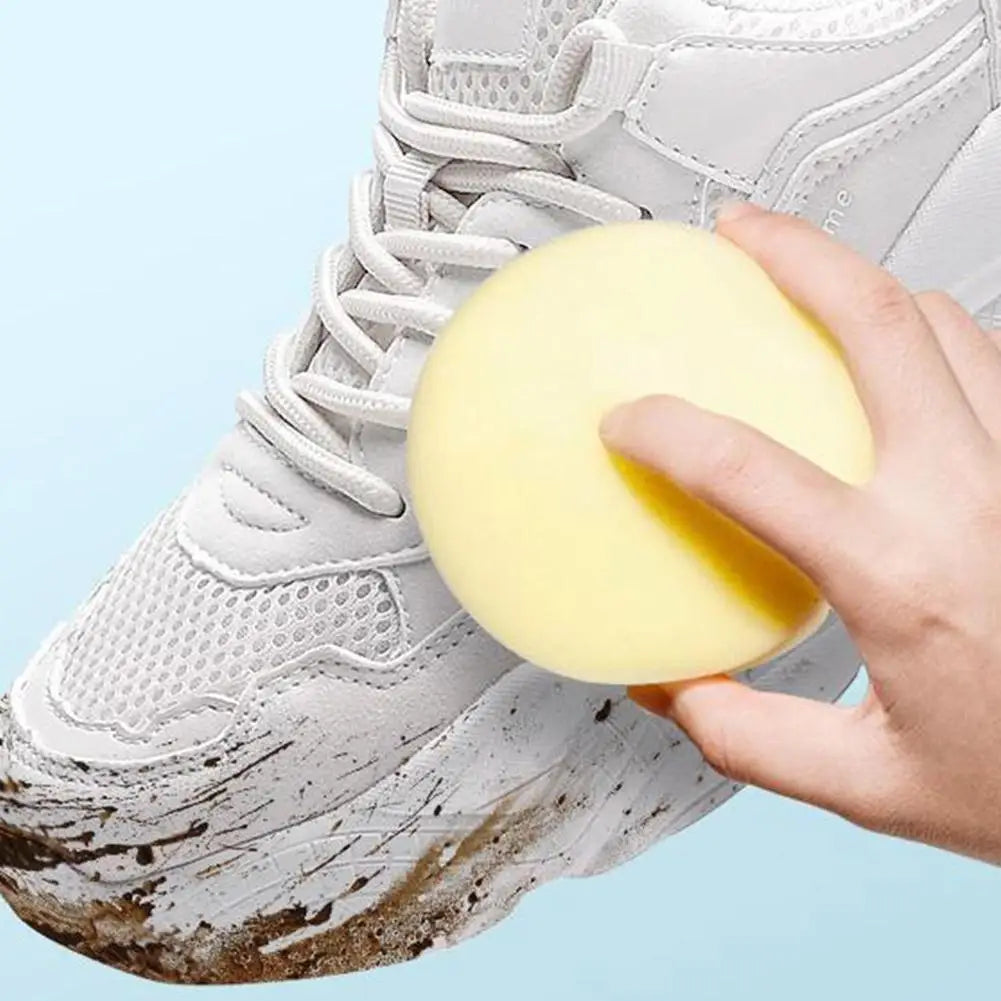 White Shoes Cleaning Cream Stains Remover Shoes Whitening All-Purpose Cleansing Cream With Wipe Sponge For Shoes Sneakers