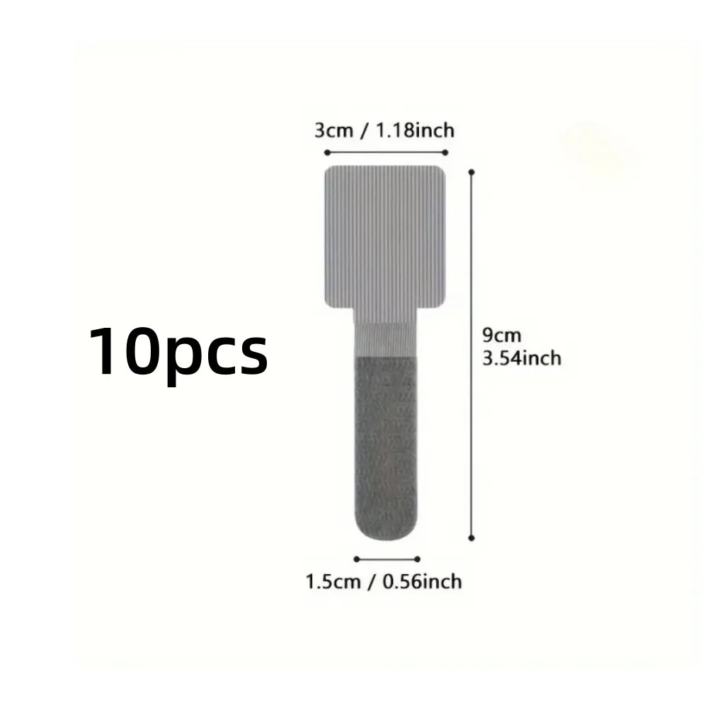 10pcs Self Adhesive Cable Organizer, Table/Wall Adhesive Cable Fixed Clip, Power Cable Tie Network Cable Routing Holder