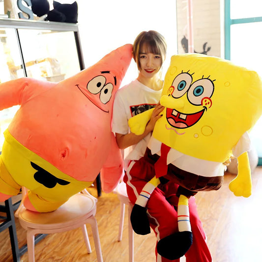 Spongebob Plush Squarepants Patrick · Krabs Gary Plush Doll Kawaii Kid Cartoon Anime Peripheral Toy Christmas Gift