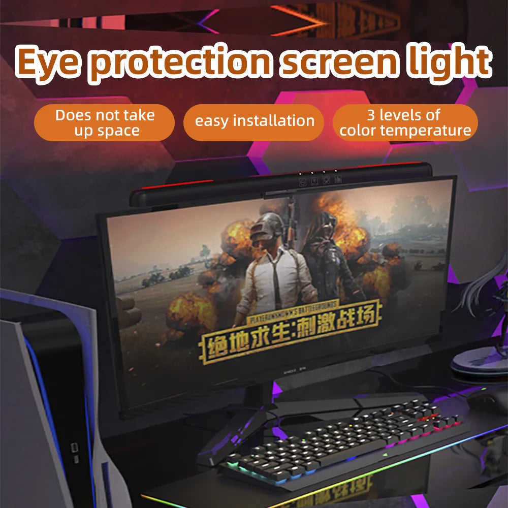RGB Backlight LED Lightbar Computer Laptop Esport Level Lighting Room Decoration Desk Screen Light Bar Monitor Led Light Fixture