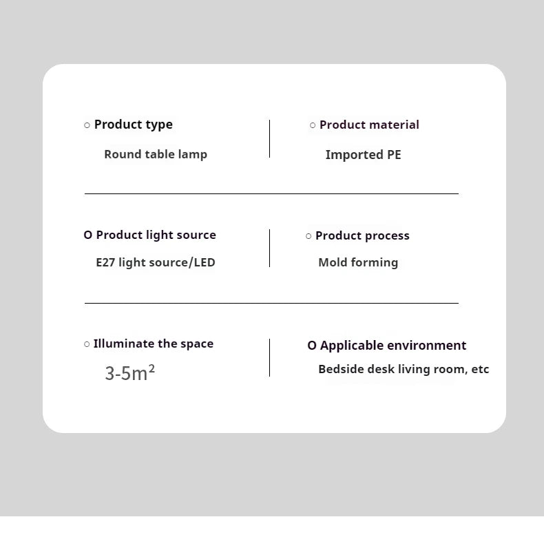RGB Color Changing LED Night Light USB Rechargeable LED Table Lamp Bedside Lamp for Home Office Bedroom Living Room Light