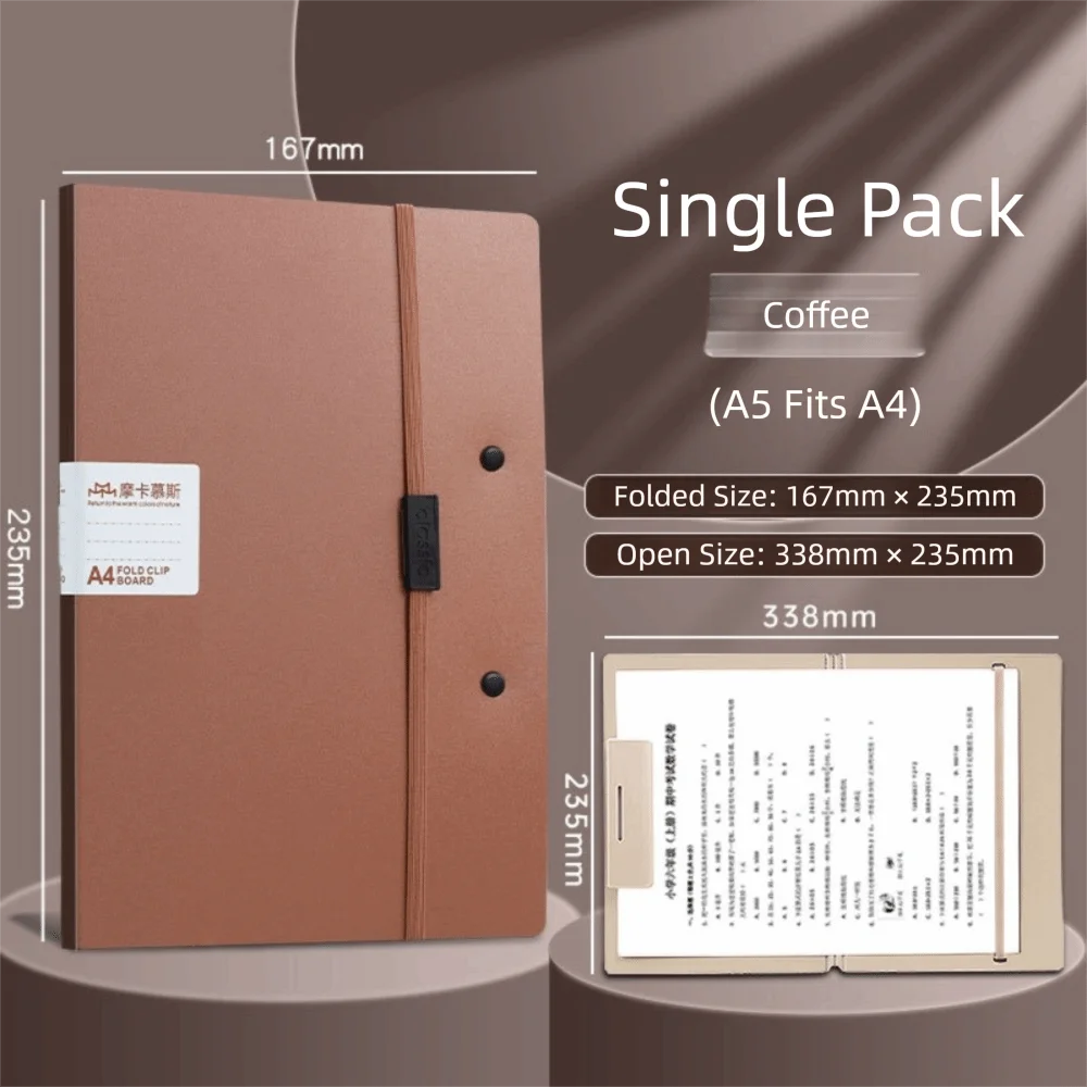 Foldable Folders A4 To A5 Folder A4 Folding Board Student Test Paper Storage Folder Organize Folder File Contract Folder