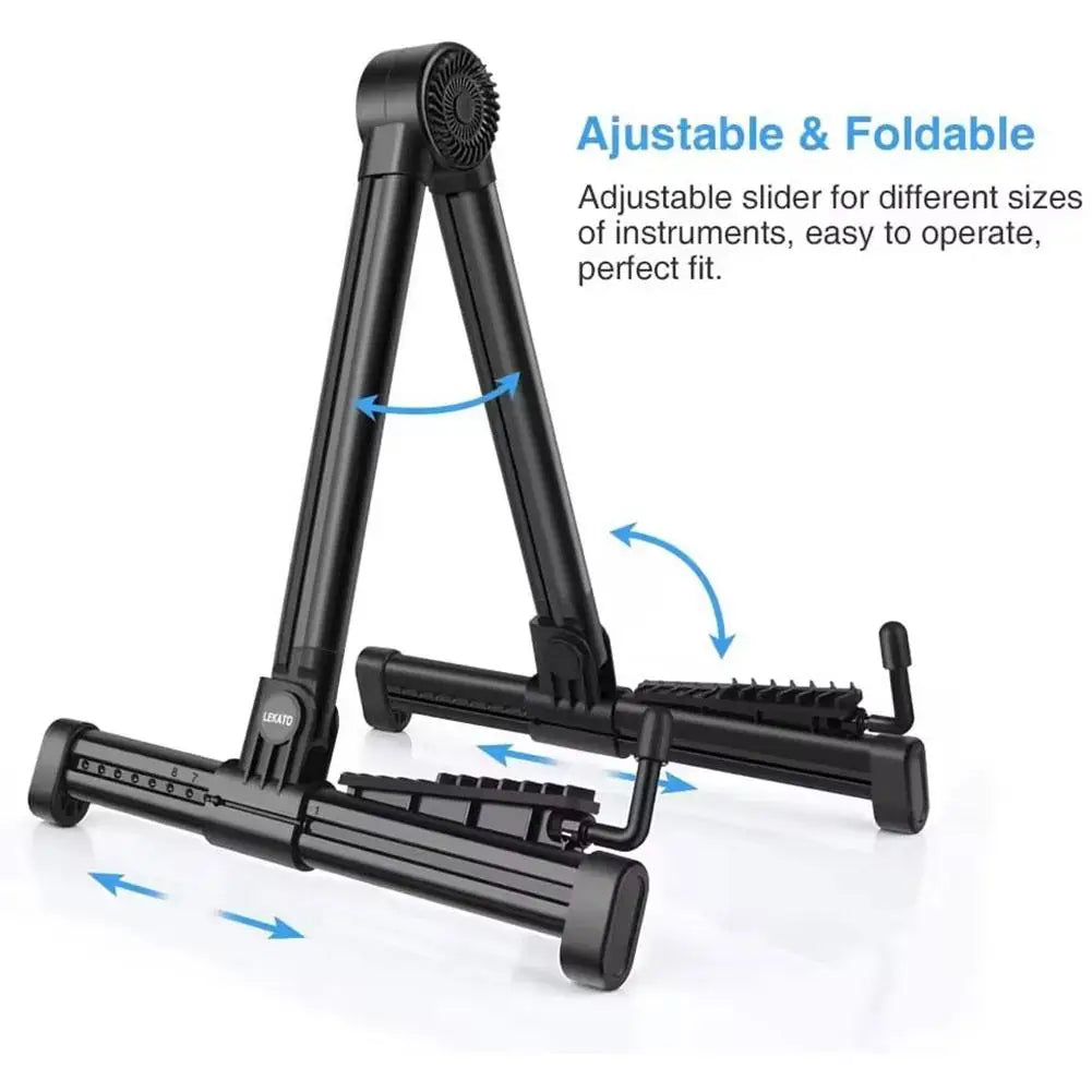 Foldable Guita rStand for Acoustic Guitars Electric and Bass Portable and Lightweight Easy Household Universal Floor Stand