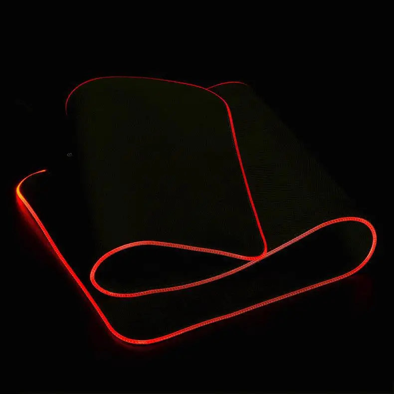 RGB Glow Gaming Desk Mat: Extra Large Thick LED Mouse Pad with Keyboard Space, Anti-Slip Base for PC Gamer