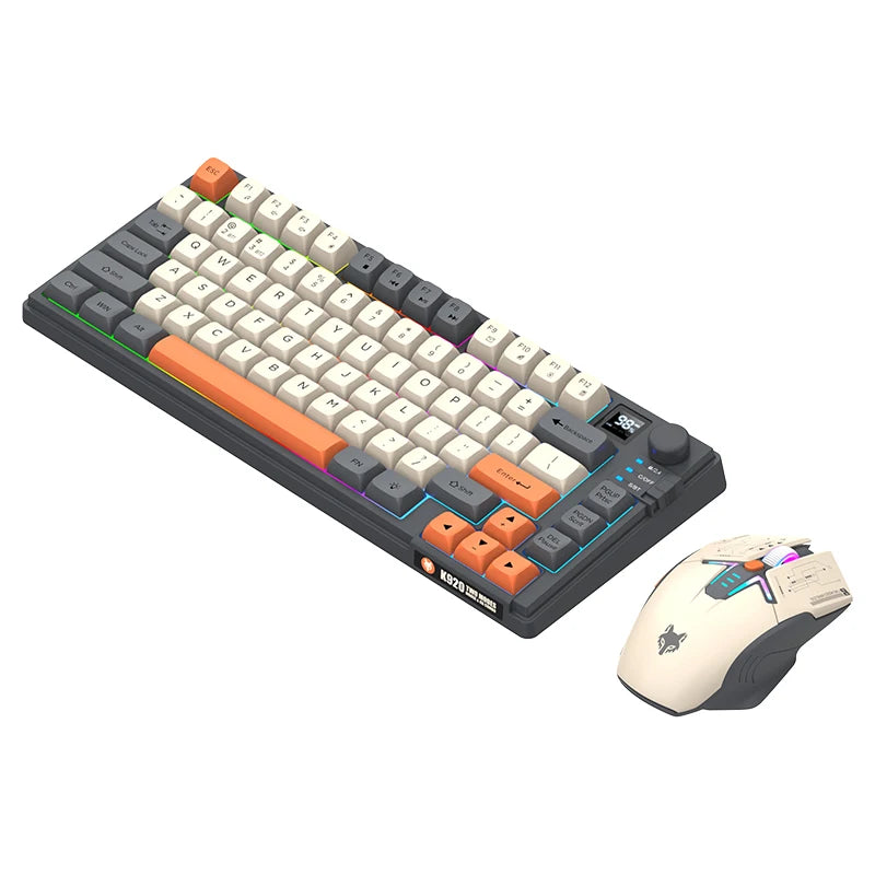 XUNFOX K920Wireless dual-mode Bluetooth keyboard and mouse set game office laptop universal keyboard and mouse