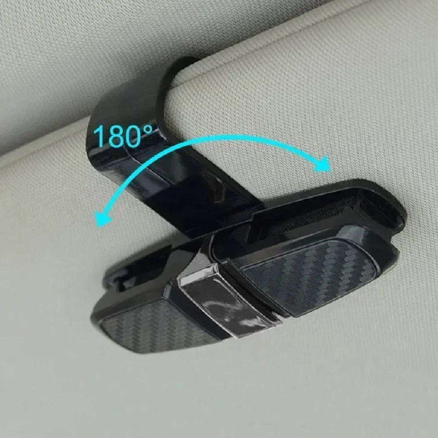 Car Glasses Case Auto Sun Visor Glasses Holder Sunglasses Clip Card Holder Eyeglasses Accessories Car Accessories Interior