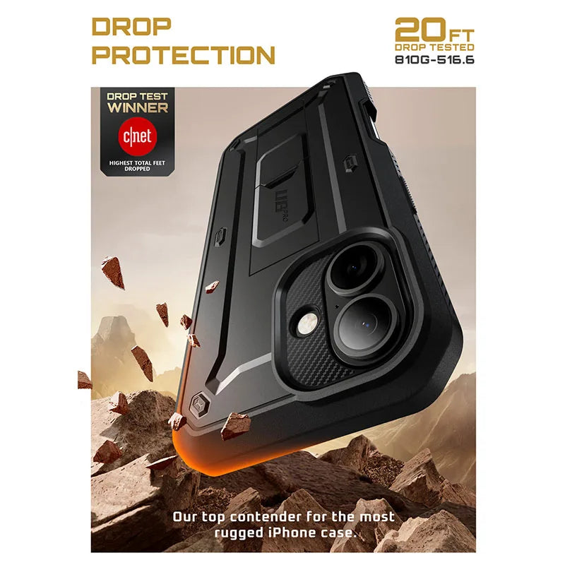 For iPhone 17 Case 6.3" (2025) SUPCASE UB Pro Full-Body Heavy Duty Rugged Phone Case with Built-in Screen Protector
