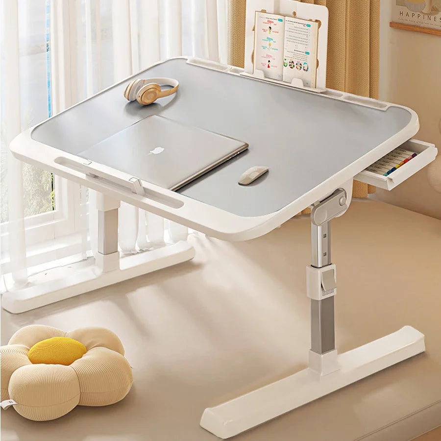 Foldable Bed Desk, Laptop Desk, Adjustable Computer Desk, Office Desk, Children's Study Desk, Bedroom Living Room Desk