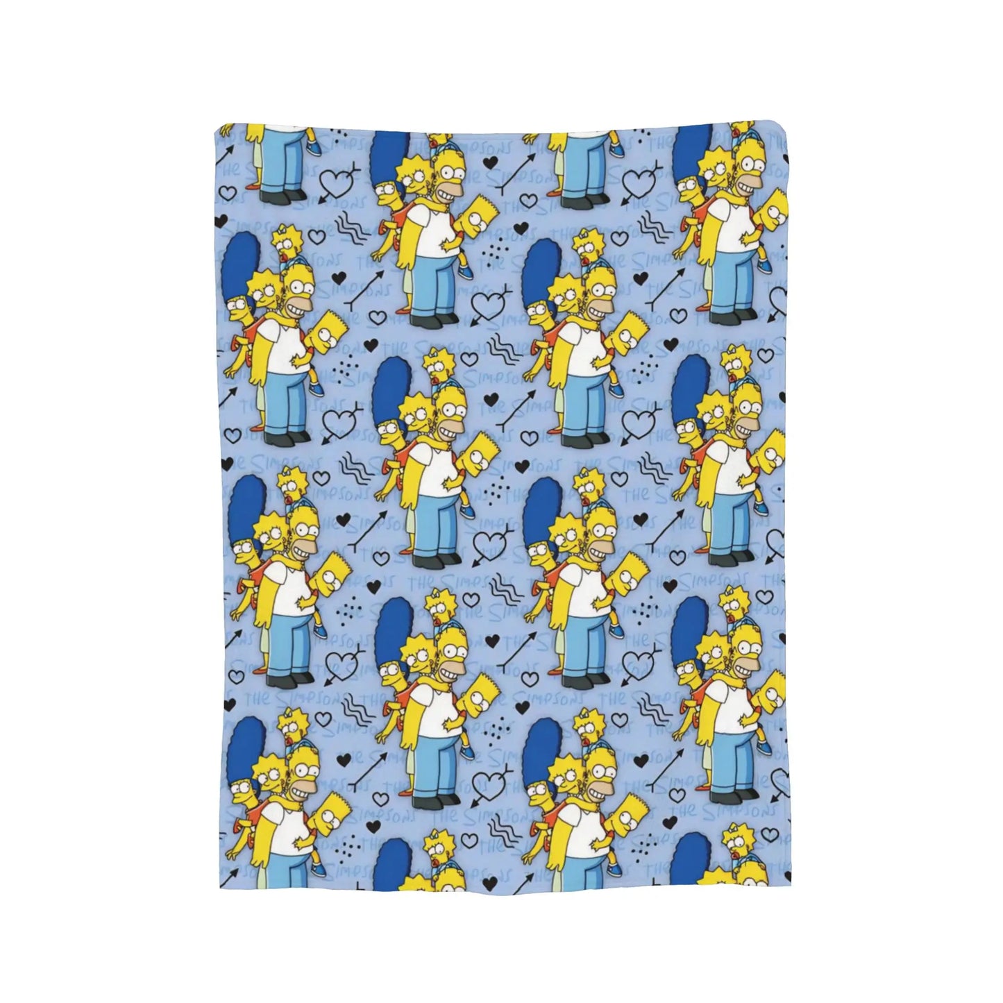 Cartoon The S-Simpsons Homer  Flannel Throw Blankets Blankets for Bed Office Soft Quilt,