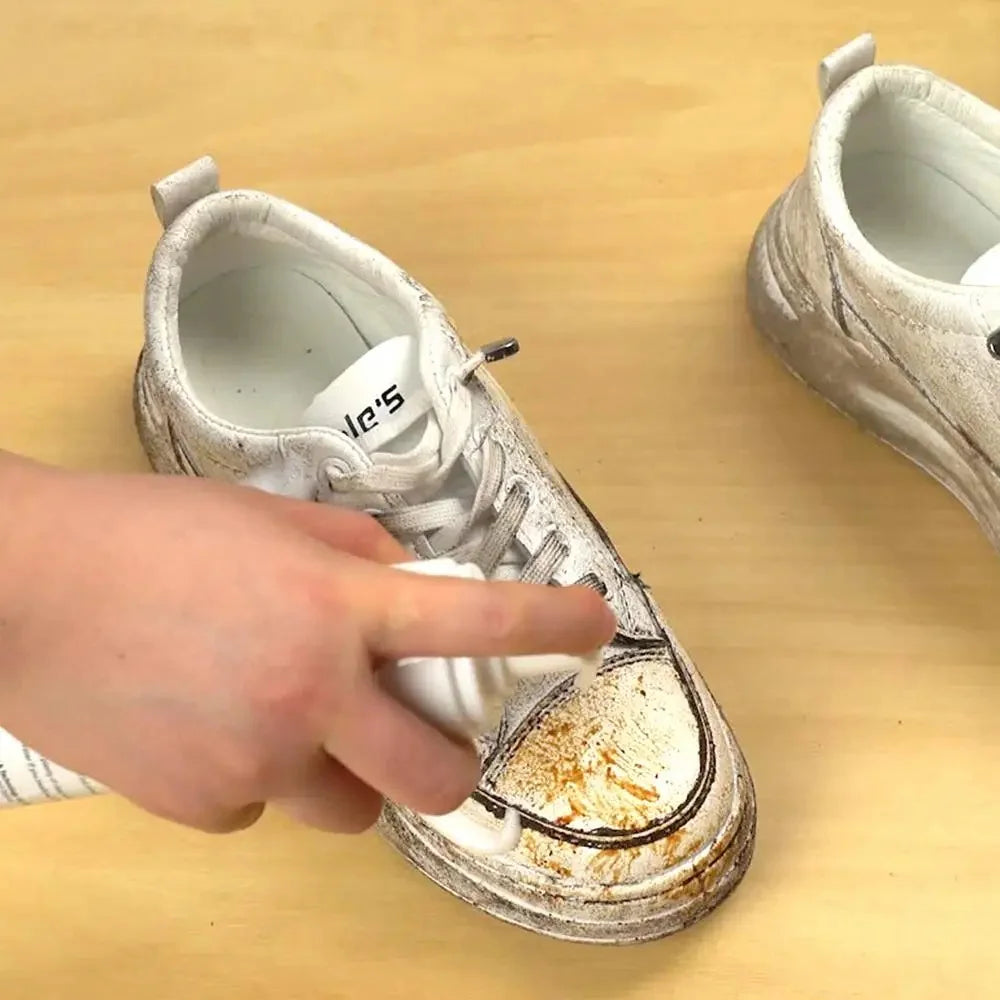 Foam Cleaner For White Shoes Whiten Cleaning Stain Dirt Remove Yellow Spray Foam Cleaner Decontamination White Shoes Cleaning