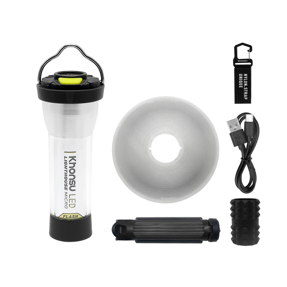 Portable Camping Light 3000mah Rechargeable Outdoor Lighthouse Camping Lamp Flashlight Lantern Camping Lights Waterproof Outdoor