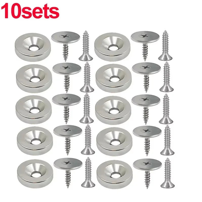 Cabinet Door Magnet Catches Round Metal Magnetic for Wardrobe Hidden Closing Magnetic Door Catch Closer for Furniture Hardware