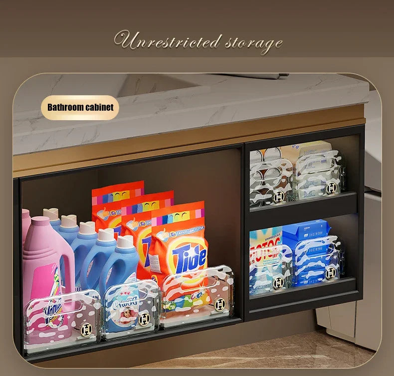 Kitchen Organizing Storage Box Simple Cabinet Retractable Storage Box Water Corrugated Drawer Desktop Snacks Grocery Storage Box