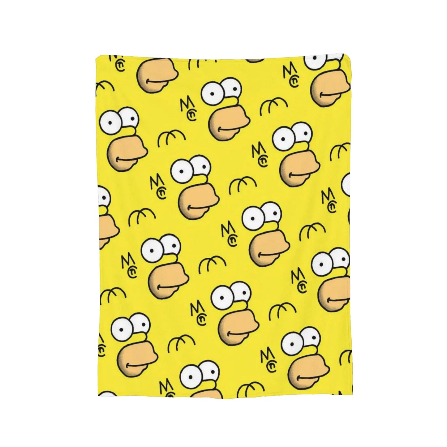 Cartoon The S-Simpsons Homer  Flannel Throw Blankets Blankets for Bed Office Soft Quilt,