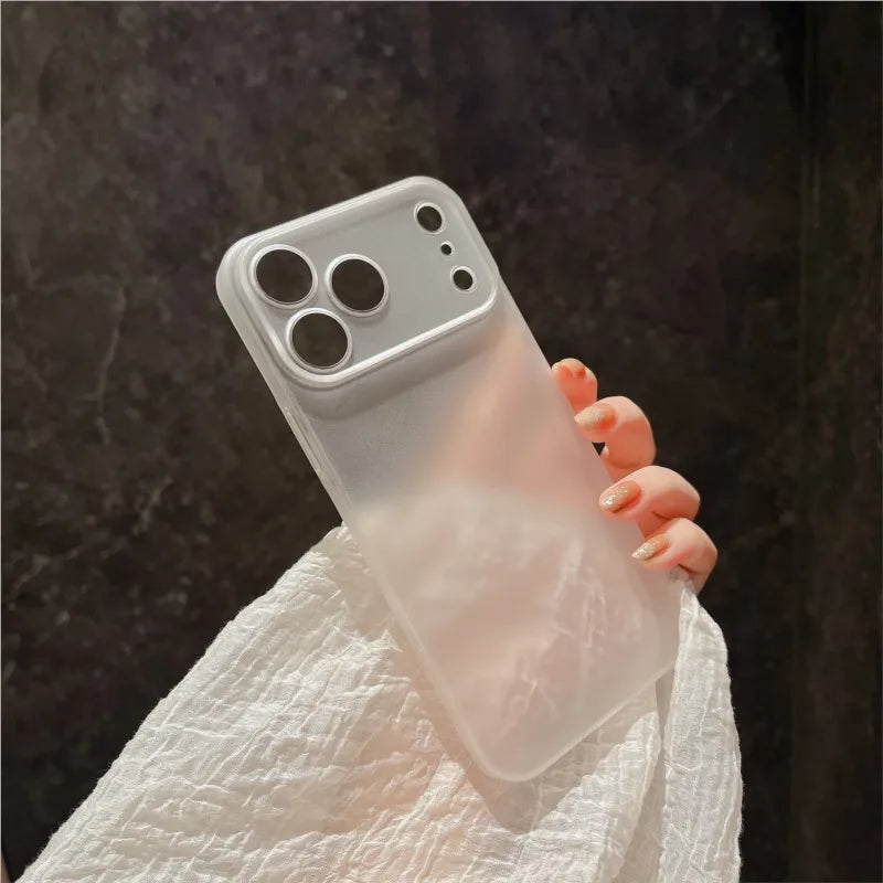 Luxury Ultra Thin PP Hard Case for iPhone 17 Air 17 Pro Max Clear Translucent Shockproof Slim Lens Protection Cover Case