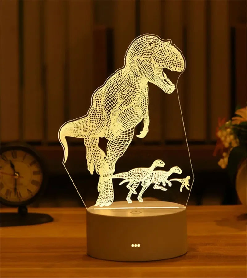 Romantic Love 3D Acrylic Neon Sign Led Lamp for Home Children's Night Lights Table Lamp Birthday Valentine's Day Bedside Lamp