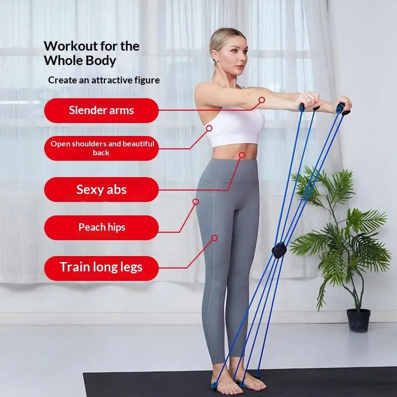 Eight-Shaped Resistance Bands Exercise Bands Strength Bands Resistance Band Set Exercise Bands Yoga Bands Weight Training Bands