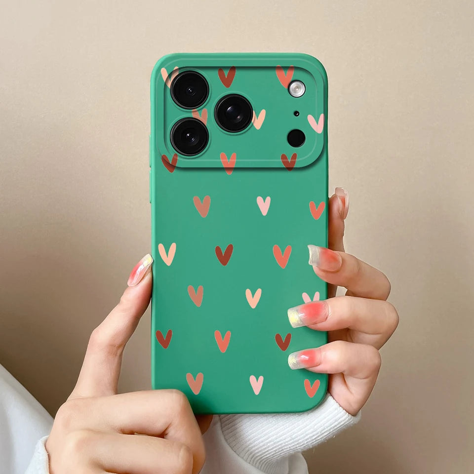 Case For iPhone17 17Air 17Pro 17ProMax Butterfly Love Heart Anti-fall Dustproof Trendy Housing For iPhone 17 Pro Max Funda Coque