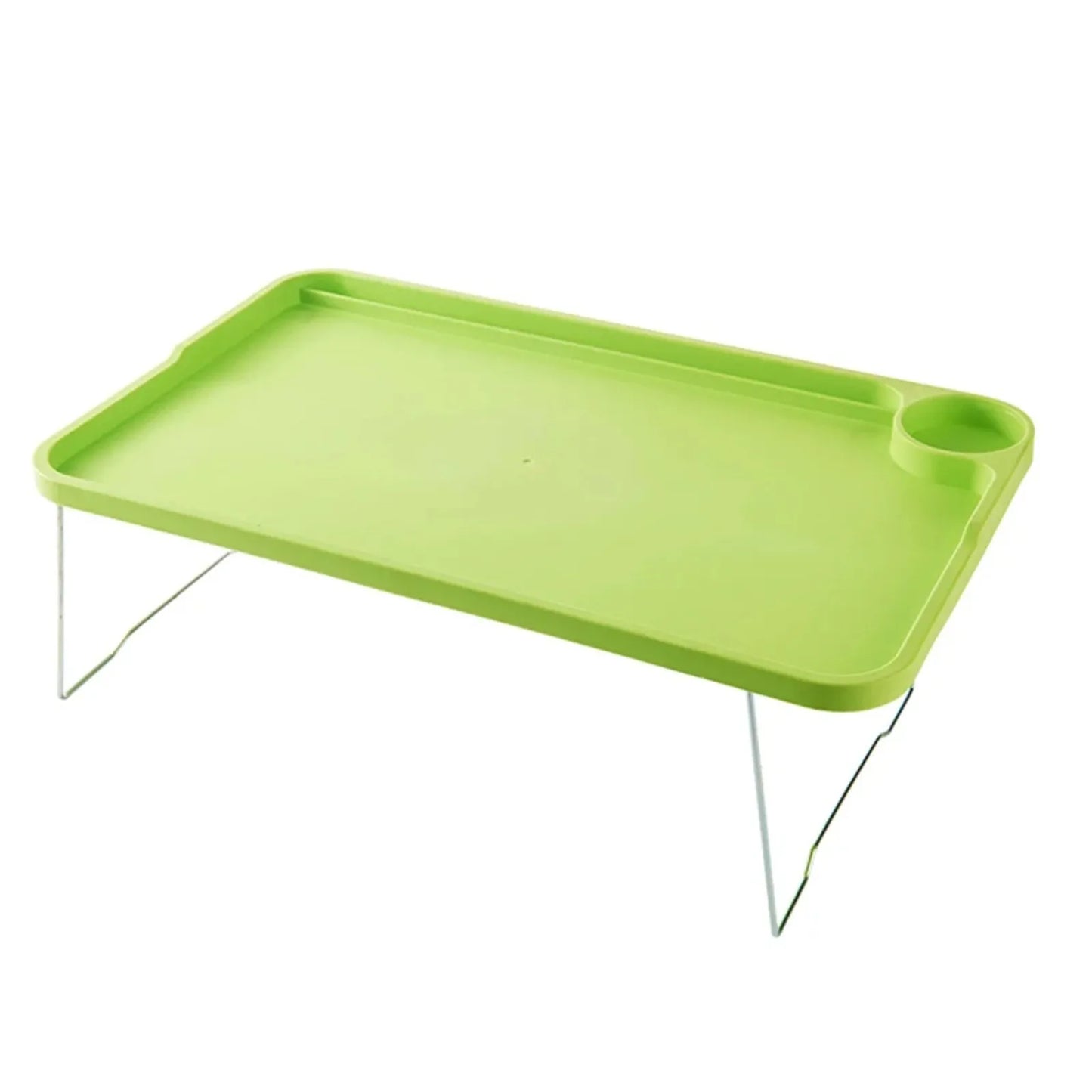 Foldable Laptop Bed Table Lap Desk Portable Multi-Function Stable Tray Dining Table With Cup Slots Household  And Dormitory