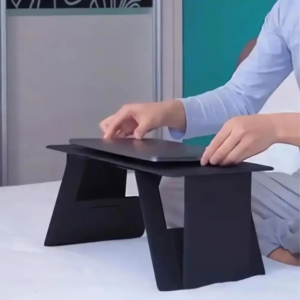 Multi functional foldable laptop stand, book desk,tablet stand,food tray,waterproof and moisture-proof,essential for lazy people