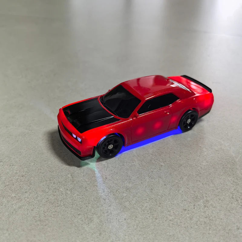 1/43 HB-RP43 RC Drift Car with DIY White Body Shell & Extra Tires 2.4G 4WD ESP Gyro Stabilization Full Proportional Control Car