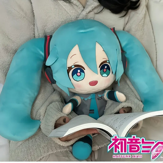 Kawaii Miku Plush Toy Anime Cute Soft Stuffed Plushie Doll Cartoon Houlder Pain Bag Backpack Decor cute Birthday Gifts toys