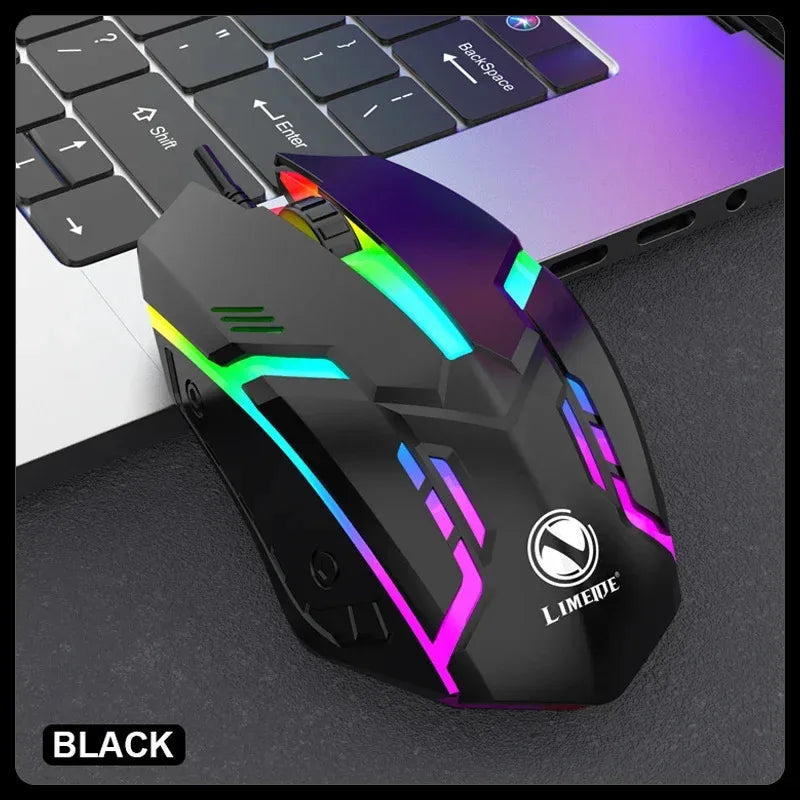 USB Wired Mouse RGB Colorful Backlit Ergonomic Design Gaming Mouse Wired Mice Office Mouse For PC Desktop Laptop Windows iOS