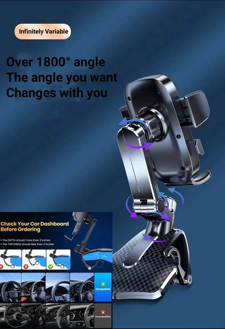 Car Phone Holder 2025 New Central Control Instrument PanelMulti-functional Car Universal Navigation Special Fixed Anti-s