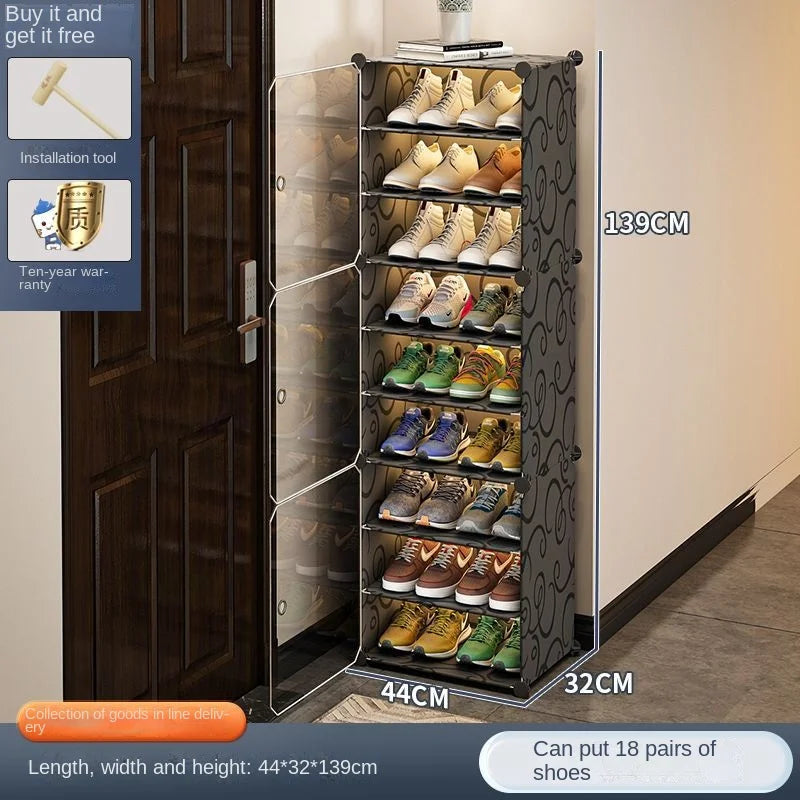 Shoe Rack Storage Shelf Shoes Entrance Hallway Furniture Cupboards Splicing Dustproof Transparent Box Organizador De Zapatos