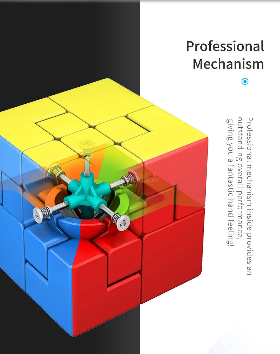 [ECube] MoYu MeiLong Magic Cubes 3x3x3 Puppet Stickerless Cubing Classroom Puzzle 3x3 Puppet 1 2 Professional Educational Toy