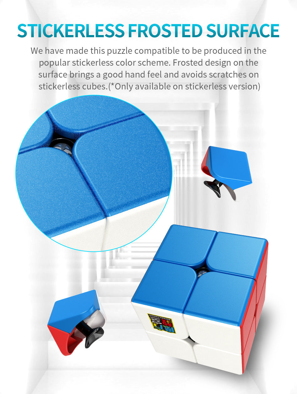 [ECube]MoYu Meilong 2 2x2x2 Magic Neo Cube Meilong Stickerless Speed Cube Puzzle Children Gift Adult Educational Toys