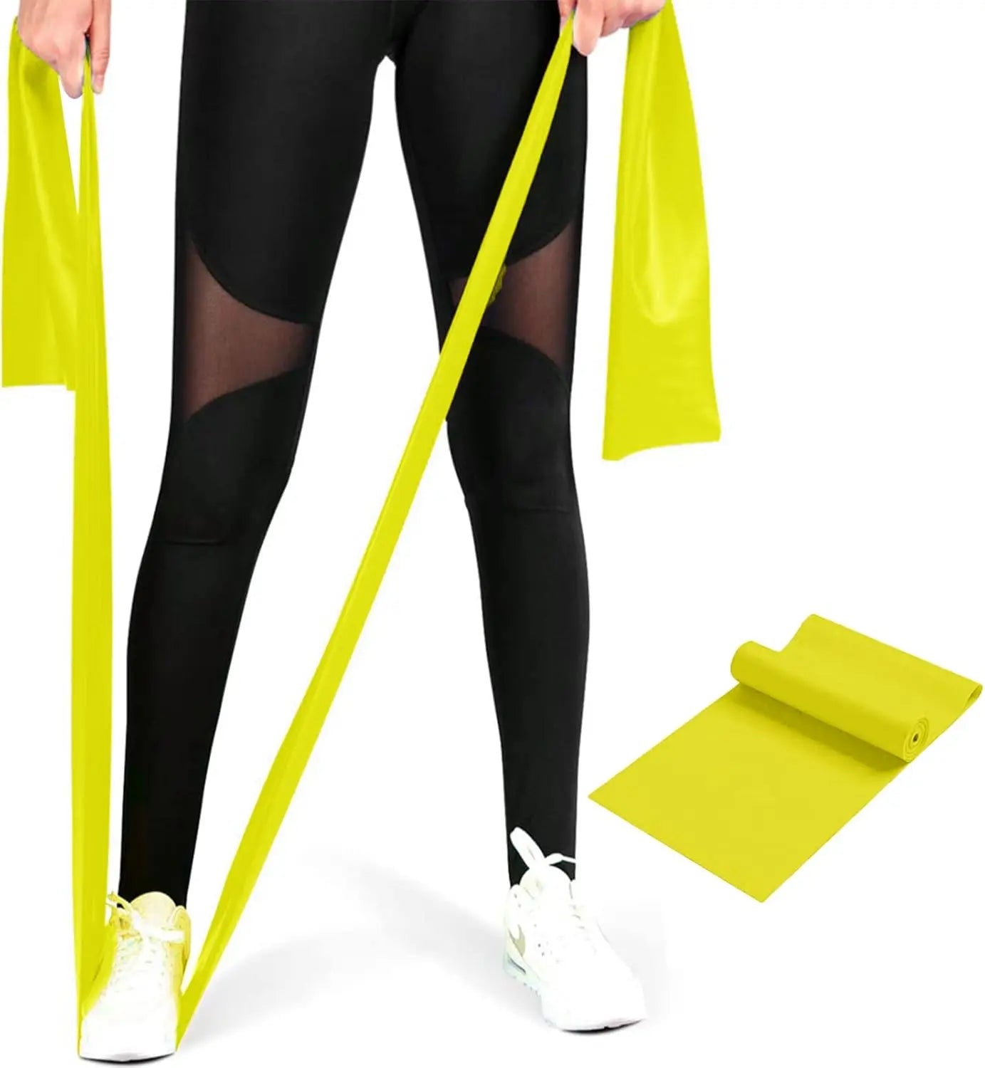 Yoga Resistance Bands Set TPE Elastic Band Exercise Workout Recovery Fitness Yoga Pilates Rehab Strength Training