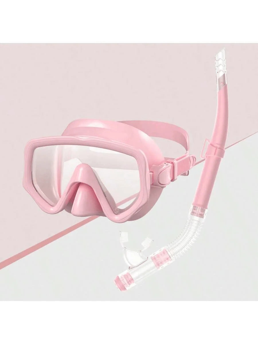 Diving Mirror Breathing Tube Set for Men and Women New Adult Large Frame Silicone Face Mirror Swimming Submarine Mask